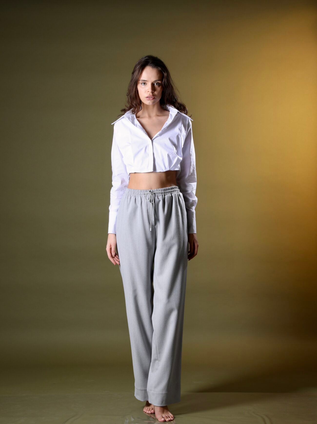 Tailored Drawstring Trousers - Image 2
