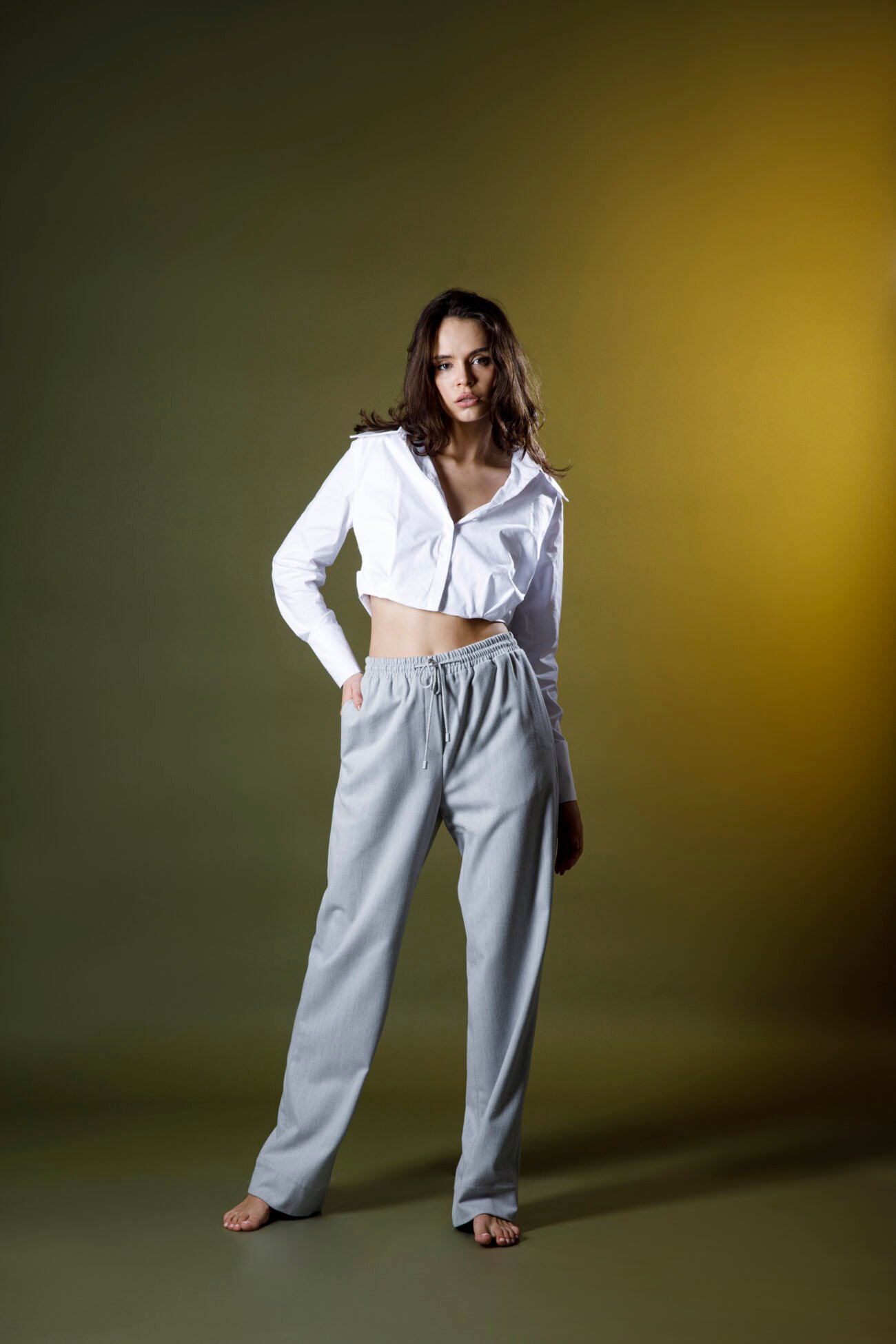 Tailored Drawstring Trousers